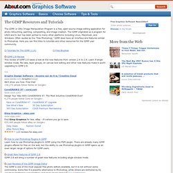 The GIMP Resources and Tutorials