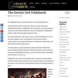The Gnostic God Yaldabaoth