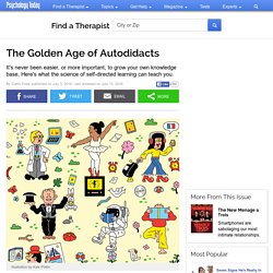 The Golden Age of Autodidacts