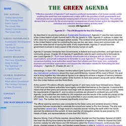 The Green Agenda