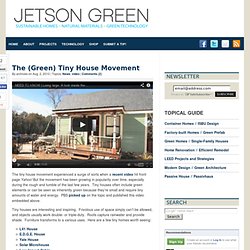 The (Green) Tiny House Movement