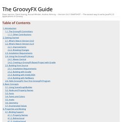 The GroovyFX Guide