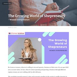 The Growing World of Shepreneurs