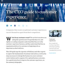 The CEO guide to customer experience