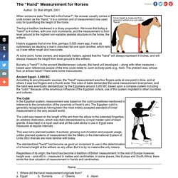 The Hand Measurement for Horses