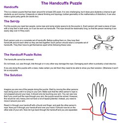 The Handcuffs Puzzle