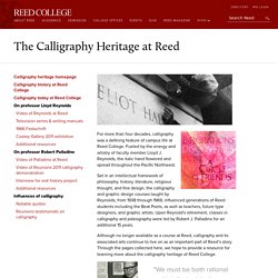 The Heritage of Calligraphy