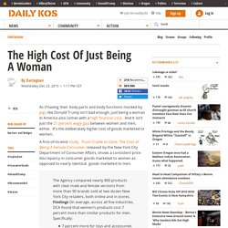 The High Cost Of Just Being A Woman