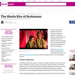 The Hindu Rite of Brahmana