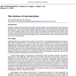 The History of Circumcision