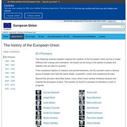 The history of the European Union