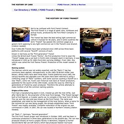 The History of FORD Transit