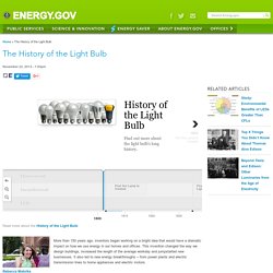 The History of the Light Bulb