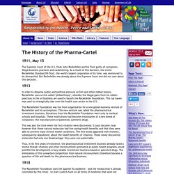 The History of the Pharma-Cartel