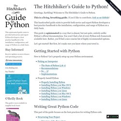 The Hitchhiker’s Guide to Python!