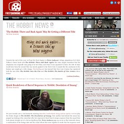 The Hobbit News