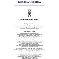 The Holy Gnostic Rosary