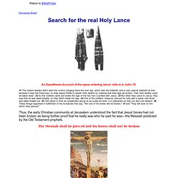 The Holy Lance of Longinus