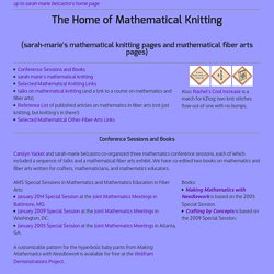 The Home of Mathematical Knitting