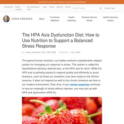 The HPA Axis Dysfunction Diet