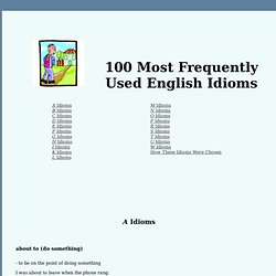 The Idiom Connection