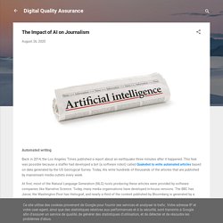 The Impact of AI on Journalism