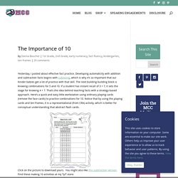 The Importance of 10