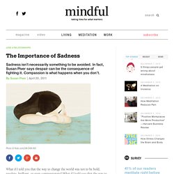 The Importance of Sadness