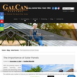 The Importance of Solar Panels