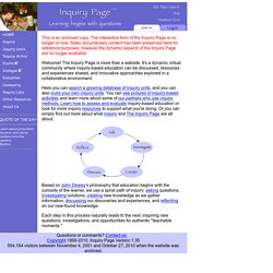 The Inquiry Page