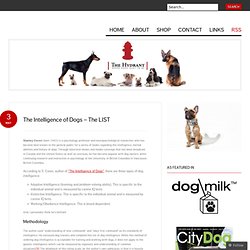 The Intelligence of Dogs – The LIST