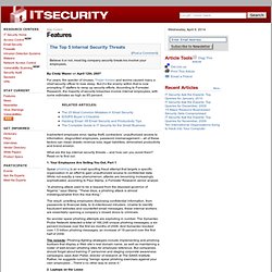 The Top 5 Internal Security Threats