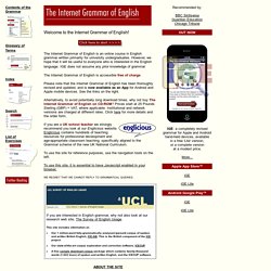 The Internet Grammar of English