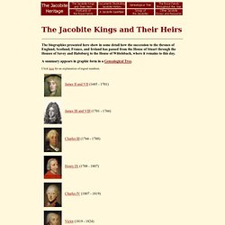 The Jacobite Kings and Their Heirs