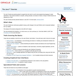Java Tutoriales Oracle