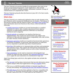 The Java™ Tutorials