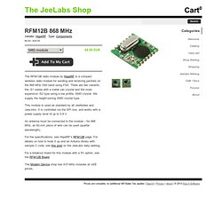 The JeeLabs Shop - RFM12B 868 MHz