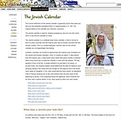 The Jewish Calendar