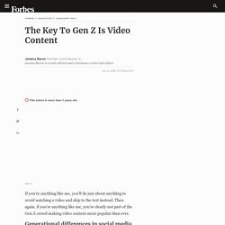 The Key To Gen Z Is Video Content