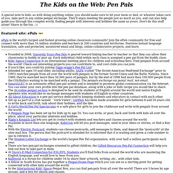 The Kids on the Web: Pen Pals