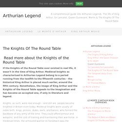 The Knights Of The Round Table - Who & How Many?