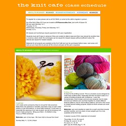 The Knit Cafe Calendar!