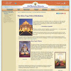 The Kriya Yoga Path of Meditation - Nightly