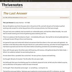 The Last Answer - Isaac Asimov