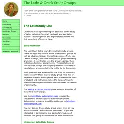 The LatinStudy List