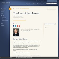 The Law of the Harvest - New Era Oct. 1980 - new-era