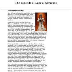 The Legends of Lucy of Syracuse