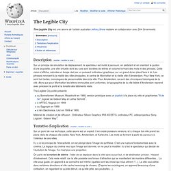 The Legible City