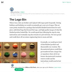 The Lego Bin – Office of Ed Tech – Medium