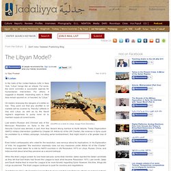 The Libyan Model?